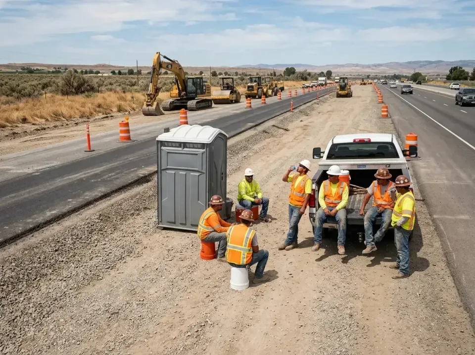 highway-road-construction-crew-007 — frequently asked questions, Porta Potty and Restroom Rentals in Berryville, AR